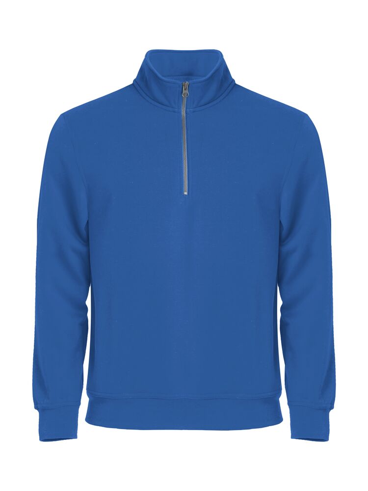 Clique - Basic Half Zip Licht-blauw XXL - Kobalt