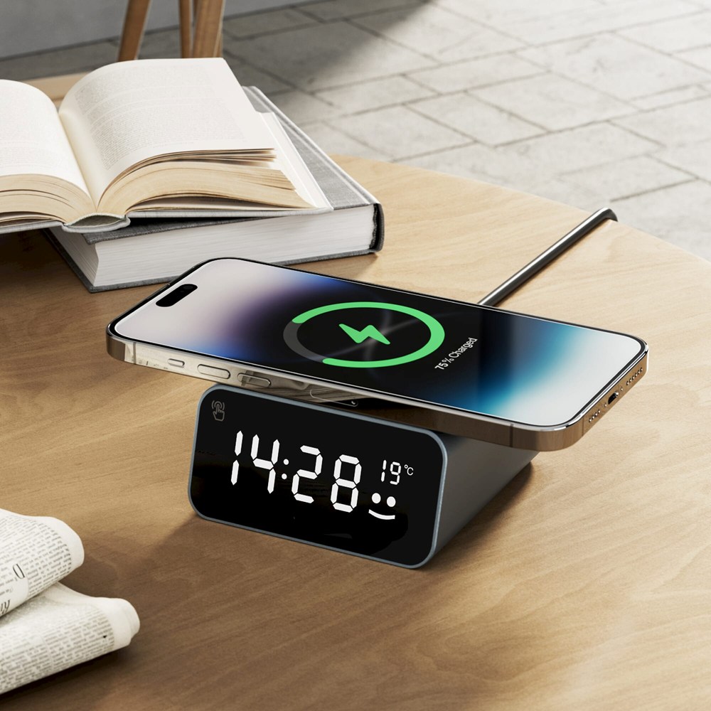 Xoopar Reddi Charge PD klok met draadloze oplader