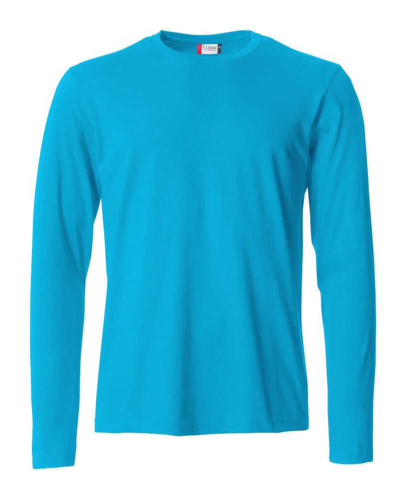 Clique - Basic-T L/S Turquoise S