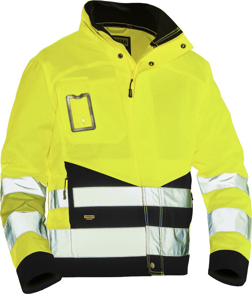 Jobman - 1231 Hi-Vis Jacket Geel/Zwart S