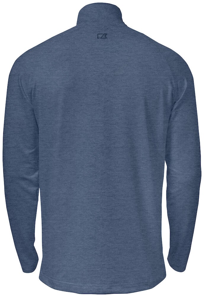 Cutter & Buck - Coos Bay Half Zip Heren Leisteen Blauw Mel. M