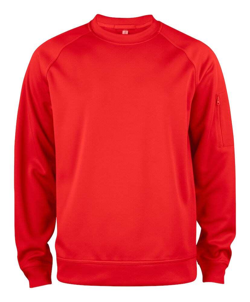 Clique - Basic Active Roundneck Rood 3XL